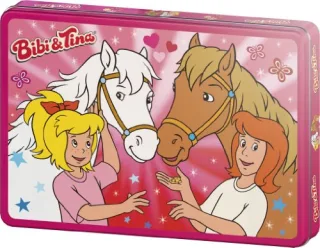Schmidt Spiele 55551 - Bibi und Tina Echte Freunde 200 Teile Puzzle in Metalldose