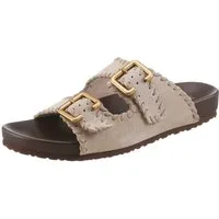 Marc O'Polo Floria Pantolette Sommerschuh, Hausschuh, Strandschuh mit Ziernähten