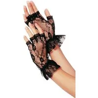 Leg Avenue Kostüm Fingerlose Netzstrumpf Handschuhe