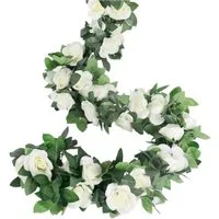 Kunstblumenstrauß osengirlanden künstliche Rosenranken,mit grünen Pflanzen, Coonoor