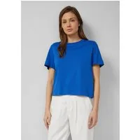 s.Oliver Kurzarmshirt T-Shirt Verkürztes T-Shirt aus Interlockjersey