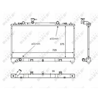 NRF Motork?hler gel?tet Mazda 6 GH 58381