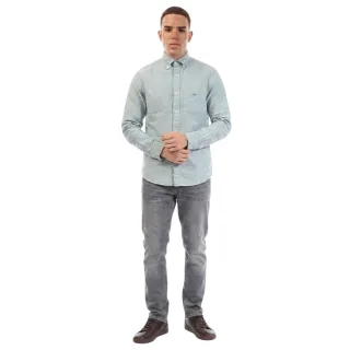 Gant - Button-Down-Hemd für Herren, Oxford Baumwolle (Grün)