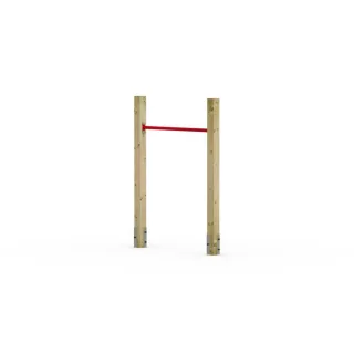 Einzel-Reck FIT Tumble 201 - Verstellbare Garten-Reckstange 90cm oder 125cm - Witterungsbeständiges Spielgerät für Kinder - Inkl. Anker - Wickey