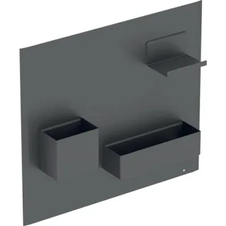 Geberit Acanto Magnetwand Set, 449x388x75mm Metall pulverbeschichtet, Lava, 500649JK2 500649JK2