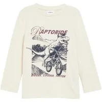s.Oliver Junior Langarmshirt Plakativer Frontprint