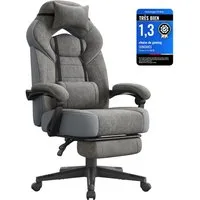 SONGMICS Bürostuhl, Gaming-Stuhl, Computerstuhl, ergonomisches Design, mit Fußstütze