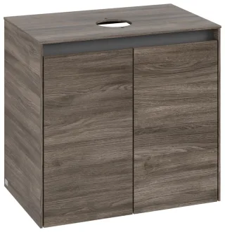 Villeroy & Boch Waschtischunterschrank Collaro 600x548x380mm 2trg. Waschbecken mittig Stone Oak C15000RK