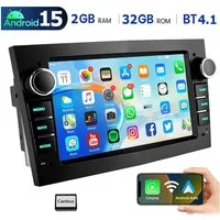 ESSGOO 7'' Android 15 WinCE für Opel Astra H/Corsa C/D/Vectra C/Zafira h 2DIN Navigationsgerät (Apple Carplay Android Auto GPS Navi WIFI BT EQ)