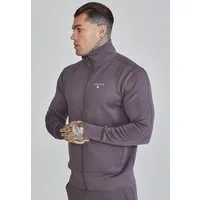 Siksilk Sweatjacke SikSilk Herren Graue Essentials Poly Trainingsjacke