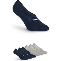 Fila Füßlinge UNISEX GHOST SOCKS (6 Paar) mit Logo-Schriftzug, Silikonstreifen an der Ferse für besseren Halt