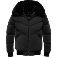 Amaci&Sons Winterjacke AUGUSTA Winterjacke Herren Gefütterte Dicke Winter Jacke für Männer mit Kragen
