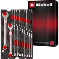 Gabelringschlüssel-Set, in E-Case-Einleger, Werkzeug-Set 19-teilig