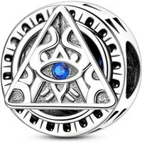 PANDACHARMS Bead Auge der Vorsehung Gottesauge Charm, 925er Sterling Silber