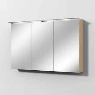 Sanipa Reflection Spiegelschrank MALTE 120 mit LED-Aufsatzleuchte, Eiche-Nordic SD15548