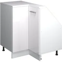 Vicco Kommode Rion, Weiß Hochglanz/Weiß/Weiß, 75.6 x 81.6 cm mit 1 Tür (1 St)