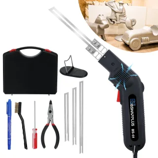 BSHAPPLUS Foam Cutter Pro Electric Hot Knife 110V / 240W Styrofoam Cutting Tool Kit with Intelligent Chips & 5S Fast Hea