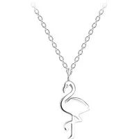 ALEXANDER YORK Kette mit Anhänger FLAMINGO, 2-tlg. (Kette mit Anhänger), 925 Sterling Silber, Silberschmuck