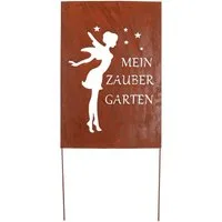 UNUS GARDEN Gartenstecker Roststecker Schild Zaubergarten (1-St)