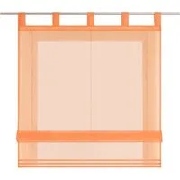 Delien Raffrollo Sophia, mit Schlaufen, Voile Uni Wohnzimmer Gardine