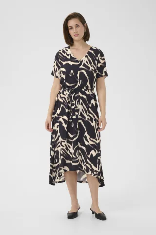 Kleid KAbeathe A-shape black offwhite