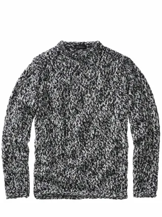 Mey & Edlich Herren Wollwerk-Pullover Schwarz 78 % Wolle, 22 % Nylon