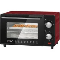 Woltu Minibackofen, 10 Liter, 650 Watt mit Timer für Pizza, Toast, Truthahn