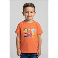 Blue Seven T-Shirt mit kurzem Arm, mit Druck und unifarben, aus Baumwolle