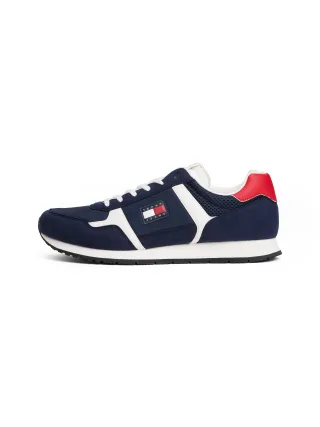 Tommy Jeans Sneaker "TJM RUNNER CASUAL", Freizeitschuh, Halbschuh, Schnürschuh mit seitlicher Logoflagge