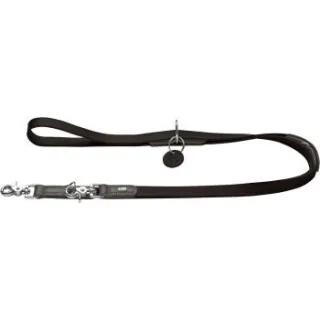 Dog Sport HUNTER verstellbare Hundeführleine lemvig schwarz 2 cm