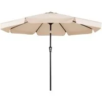 KOMFOTTEU Sonnenschirm, neigbar Gartenschirm mit Kurbel, 300cm