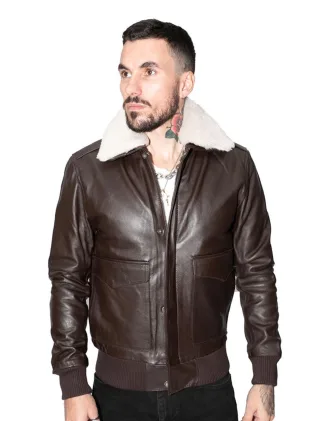 Herren Air Force A2 Rindsleder-Bomberjacke – Montreal