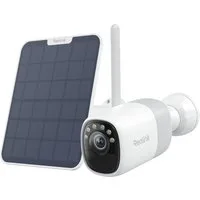 Reolink Überwachungskamera Altas mit Solarpanel (Außenbereich, Innenbereich, 4MP, ColorX-Nachtsicht, 5/2,4 GHz WLAN,10s Voraufzeichnung,20Ah Akku)