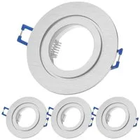 Sweet LED Deckenspot Bad IP44 spots 4 stück Aluminium badezimmer GU10, ohne Leuchtmittel, Einbauspots, Deckenspots, Einbaustrahler, Deckenlampe