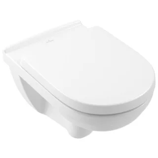Villeroy & Boch O.NOVO Combi Pack 5660D301 weiß, mit WC, WC-Sitz, WC-Element, Drückerplatte