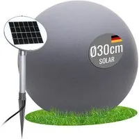 8 seasons design LED Kugelleuchte Shining Globe, Kugellampe für außen (Garten, Terrasse, Balkon), LED fest integriert, warmweißes Licht, Solarpanel, Dämmerungssensor, Solarlampe - robust & langlebig