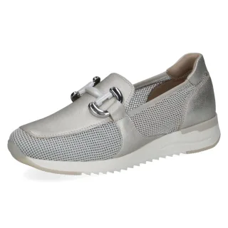 CAPRICE - Da.-Slipper platin metallic comb - Gr. - 39
