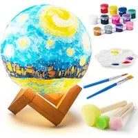 Klever Kits Bastelscheren Klever Kits Basteln MondLampe Malset,DIY Mond Lampe Malset Kreativ Set, (1-tlg)