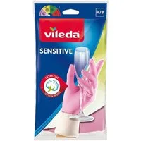 Vileda Latexhandschuhe Sensitiv innen baumwollbeschichtet, 1 Paar