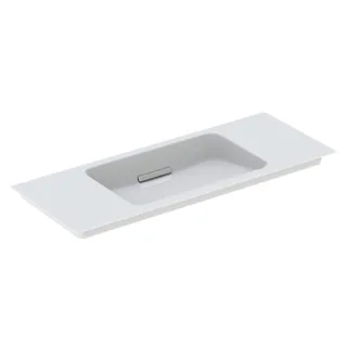 Geberit ONE Möbelwaschtisch, 105x40cm ohne Hahnloch, Ül.verdeckt, weiss/glanzchrom Tect, 500396011 500396011