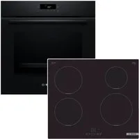 BOSCH Backofen-Set Pyrolyse LED-TouchControl + autarkes Induktionskochfeld PowerBoost, mit Nein, Pyrolyse-Selbstreinigung Hydrolyse