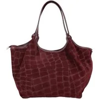 BRISE TASCHE Shopper Geräumiger Echtleder-Shopper mit Schulterriemen und 3 Fächern, Echtleder, Reißverschlussfächer, abnehmbarer Schulterriemen