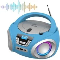 Cyberlux CL-900 tragbarer CD-Player (CD, Boombox,tragbar,LED-Disco-Beleuchtung,FM Radio mit MP3 USB)