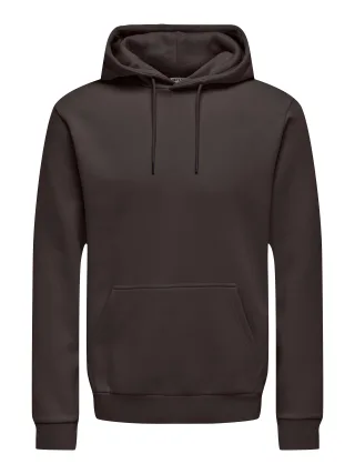 ONLY&SONS - ONSCERES HOODIE SWEAT NOOS Coffee Bean - Gr. - L