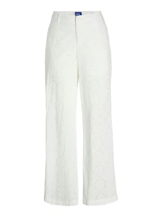 JJXX - JXLAYLA MILLIE BRODERIE MW PANT PNT Blanc de Blanc - Gr. - S
