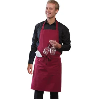 Dennys - Latzschürze, Verstellbares Halfter (Rotwein)