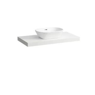 Laufen Waschtisch-Platte LANI 495x985x65 mit Aussschnitt mittig H4046611122601