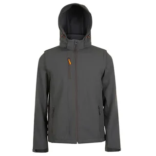 SOLS Unisex-Erwachsene Transformer Softshell-Jacke (Anthrazit)