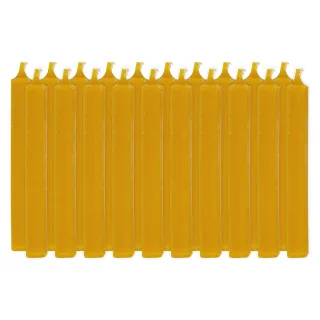 Reine Bienenwachs-Kerzen, honiggelb, 10 x 1,3 cm, 20 Stück