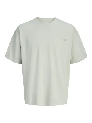 JACK&JONES - JCOETERNA SCRIPT BACK PRINT TEE SS MNI Aqua Gray - Gr. - 98